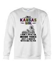 Kansas Girl Just A Mouth With No Filter Crewneck Sweatshirt tile