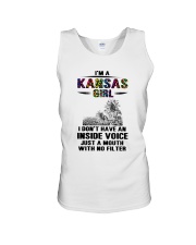 Kansas Girl Just A Mouth With No Filter Unisex Tank tile
