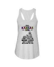 Kansas Girl Just A Mouth With No Filter Ladies Flowy Tank tile