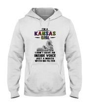 Kansas Girl Just A Mouth With No Filter Hooded Sweatshirt tile