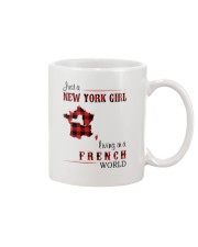 NEW YORK GIRL LIVING IN FRENCH WORLD Mug tile