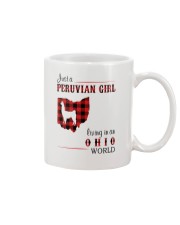 PERUVIAN GIRL LIVING IN OHIO WORLD Mug tile
