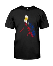 Philippines Map Flag Classic T-Shirt front