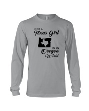 JUST A TEXAS GIRL IN AN OREGON WORLD Long Sleeve Tee thumbnail