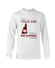 TEXAS GIRL LIVING IN NEW HAMPSHIRE WORLD Long Sleeve Tee thumbnail