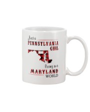 PENNSYLVANIA GIRL LIVING IN MARYLAND WORLD Mug tile