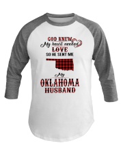 He Sent Me My Oklahoma Husband Baseball Tee tile
