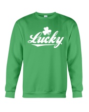 Oklahoma Map Lucky Crewneck Sweatshirt tile