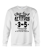 Ohio Girl I Need 3-5 Business Days To Fix My Face Crewneck Sweatshirt tile