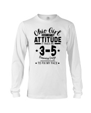Ohio Girl I Need 3-5 Business Days To Fix My Face Long Sleeve Tee tile