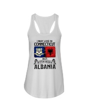 LIVE IN CONNECTICUT BEGAN IN ALBANIA Ladies Flowy Tank thumbnail