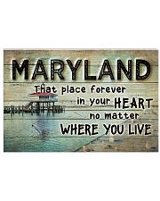 MARYLAND THAT PLACE FOREVER IN YOUR HEART 17x11 Poster front