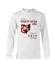 PUERTO RICAN GIRL LIVING IN OHIO WORLD Long Sleeve Tee thumbnail