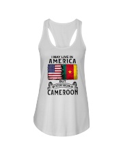 LIVE IN AMERICA BEGAN IN CAMEROON Ladies Flowy Tank thumbnail