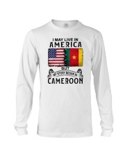 LIVE IN AMERICA BEGAN IN CAMEROON Long Sleeve Tee thumbnail