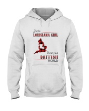 LOUISIANA GIRL LIVING IN BRITISH WORLD Hooded Sweatshirt tile
