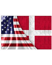 DENMARK AND UNITED STATES FLAG Horizontal Poster tile