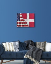 DENMARK AND UNITED STATES FLAG 14x11 Gallery Wrapped Canvas Prints aos-canvas-pgw-14x11-lifestyle-front-06