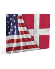 DENMARK AND UNITED STATES FLAG 14x11 Gallery Wrapped Canvas Prints front