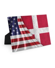 DENMARK AND UNITED STATES FLAG Easel-Back Gallery Wrapped Canvas tile