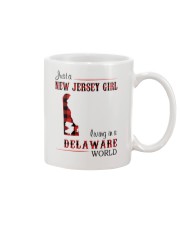 JERSEY GIRL LIVING IN DELAWARE WORLD Mug thumbnail