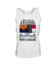 LIVE IN ARIZONA BEGAN IN NORTH CAROLINA Unisex Tank tile
