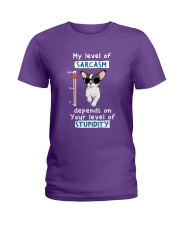 Chihuahua My Level Of Sarcasm Ladies T-Shirt front