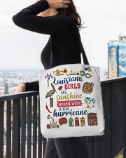 LOUISIANA GIRLS SUNSHINE MIXED HURRICANE All-over Tote aos-all-over-tote-lifestyle-front-05