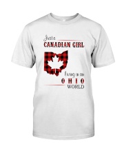 CANADIAN GIRL LIVING IN OHIO WORLD Classic T-Shirt front