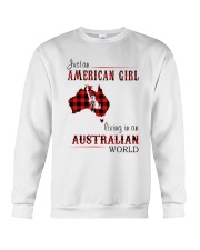AMERICAN GIRL LIVING IN AUSTRALIAN WORLD Crewneck Sweatshirt tile