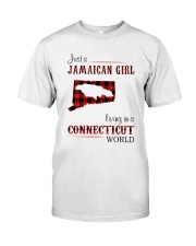 JAMAICAN GIRL LIVING IN CONNECTICUT WORLD Classic T-Shirt front