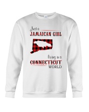 JAMAICAN GIRL LIVING IN CONNECTICUT WORLD Crewneck Sweatshirt thumbnail
