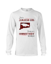 JAMAICAN GIRL LIVING IN CONNECTICUT WORLD Long Sleeve Tee thumbnail