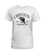 Oregon Nickname Symbols Ladies T-Shirt tile