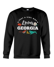 Just A Girl Symbols Georgia Crewneck Sweatshirt tile