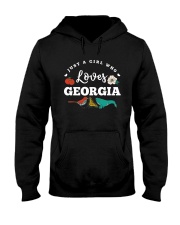 Just A Girl Symbols Georgia Hooded Sweatshirt tile