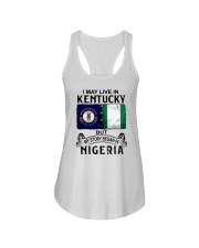 LIVE IN KENTUCKY BEGAN IN NIGERIA Ladies Flowy Tank thumbnail