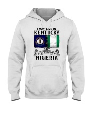 LIVE IN KENTUCKY BEGAN IN NIGERIA Hooded Sweatshirt thumbnail