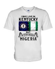 LIVE IN KENTUCKY BEGAN IN NIGERIA V-Neck T-Shirt thumbnail
