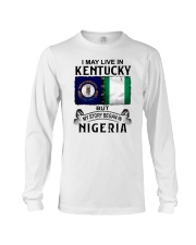 LIVE IN KENTUCKY BEGAN IN NIGERIA Long Sleeve Tee thumbnail