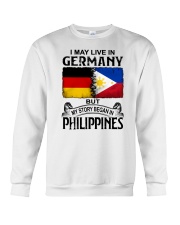 LIVE IN GERMANY BEGAN IN PHILIPPINES Crewneck Sweatshirt tile
