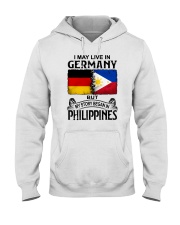 LIVE IN GERMANY BEGAN IN PHILIPPINES Hooded Sweatshirt tile