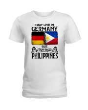 LIVE IN GERMANY BEGAN IN PHILIPPINES Ladies T-Shirt tile