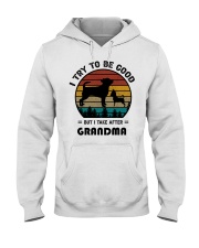 Back To School Gift Chihuahua I Try To Be Good But I Take After Custom Name Hooded Sweatshirt tile
