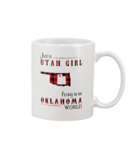 UTAH GIRL LIVING IN OKLAHOMA WORLD Mug tile