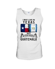 LIVE IN TEXAS BEGAN IN GUATEMALA Unisex Tank tile