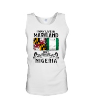 LIVE IN MARYLAND BEGAN IN NIGERIA Unisex Tank tile