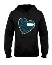 Puerto Rico Map In Heart Line Hooded Sweatshirt tile