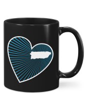 Puerto Rico Map In Heart Line Mugs tile