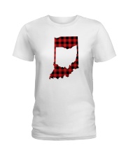 OHIO IN INDIANA WORLD Ladies T-Shirt thumbnail